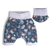 Dětské kraťasy Mořský svět; Barva: šedá; Velikost: 62