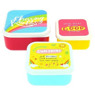 Zestaw 3 pojemników Happy News