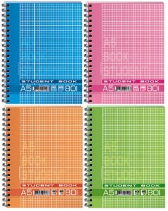 Kołonotatnik A5/80K kratka FRESH