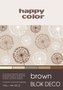 Blok A4/20K Deco Brown 170g HAPPY COLOR