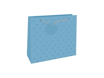 Nekupto Dárková taška reliéfní střední Světle modrá