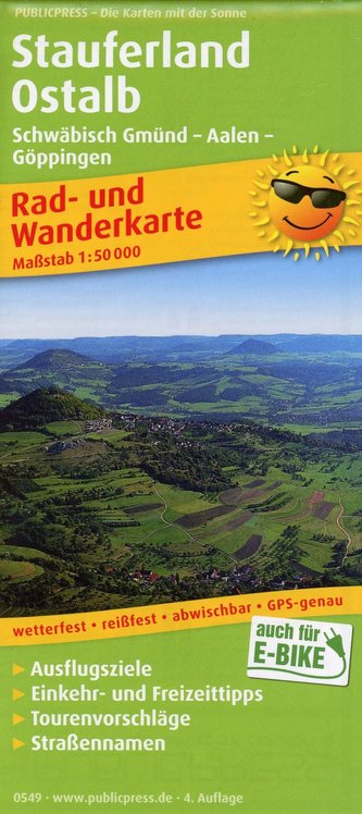 Stauferland, Ostalb, Schwäbisch Gmünd - Aalen - Göppingen 1:50 000