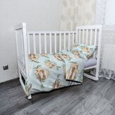 Dětské povlečení do postýlky Lenochodi na větvi: 130x90 / 40x60
