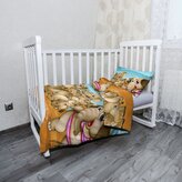 Dětské povlečení do postýlky Sloni: 130x90 / 40x60