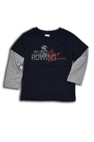 tričko chlapecké, dlouhý rukáv, Wendee, OZKB101685-0, tmavě modrá - 98