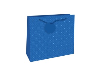 Nekupto Dárková taška reliéfní střední Modrá