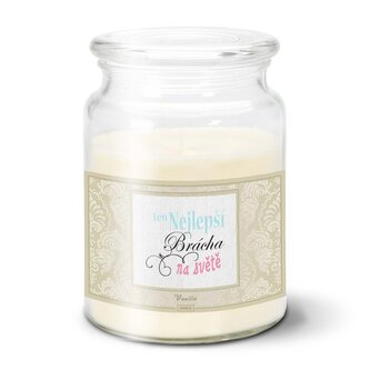 Svíčka Ten nejlepší brácha na světě: 500 g