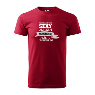 Nechtěla jsem být sexy, ale jsem hasička: červené 2XL