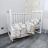 Dětské povlečení do postýlky Kreslená koťátka: 100x135 / 40x60