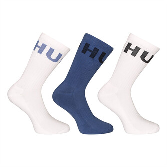 3PACK ponožky HUGO vysoké vícebarevné (50531517 422) M