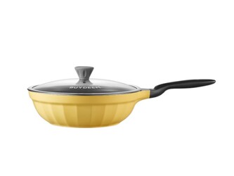 BUYDEEM CP151 Cast Aluminum Nonstick Frying Pan 25 cm, color Mellow Yellow
