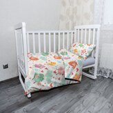 Dětské povlečení do postýlky Oblak s ptáčky: 100x135 / 40x60
