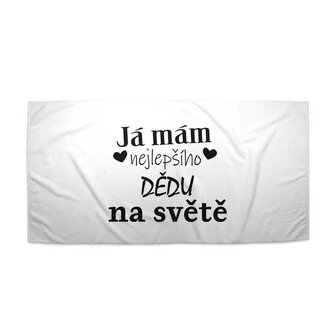 Ručník Já mám nejlepšího dědu na světě: 70x140 cm