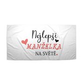 Ručník Nejlepší manželka na světě: 50x100 cm