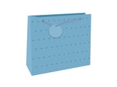 Nekupto Dárková taška reliéfní velká Světle modrá