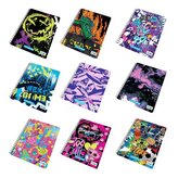 Spirálový sešit "Fantasy colours", A4+, čtverečkovaný, 60 listů, music sticker, MITAMA 62621-90081