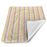 Deka pro miminko Žlutorůžové pruhy: 80x100 cm
