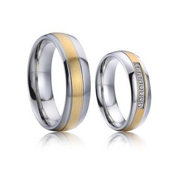 AN1020 AN1020 Snubní prsteny chirurgická ocel - pár