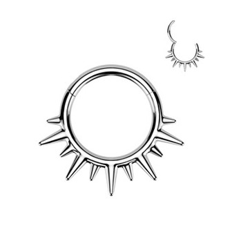 SG125-ST Ocelový kruh - helix / cartilage / septum piercing