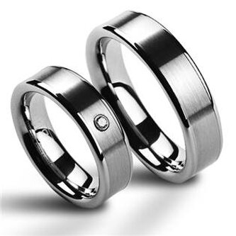 NWF1003-Zr NWF1003-Zr Wolframové snubní prsteny - pár