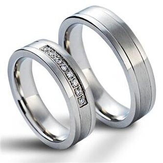 NSS1006 NSS1006 Snubní prsteny chirurgická ocel - pár