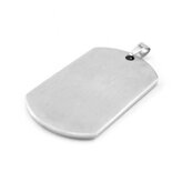 DR1192-28X49 Ocelový přívěšek - vojenská známka matná, 28 x 49 mm