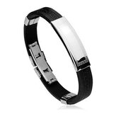 OPA1280 Kaučukový náramek s destičkou se řeckým vzorem