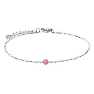 NBP74-OP22 Ocelový náramek s opálem - kulička 5 mm