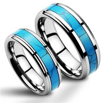 NWF1055 NWF1055 Wolframové snubní prsteny - pár