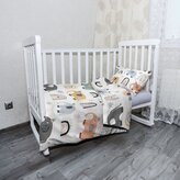 Dětské povlečení do postýlky Animovaní sloni: 100x135 / 40x60