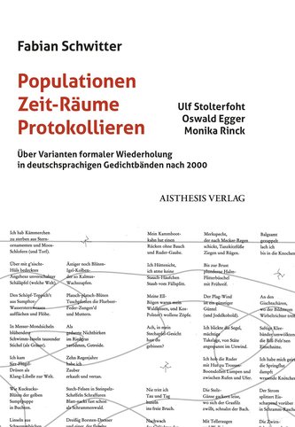 Populationen - Zeit-Räume - Protokollieren