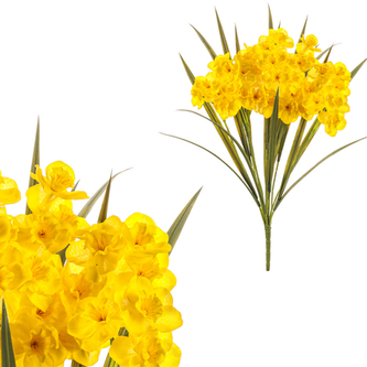 Narcis - umělá kytice, barva žlutá