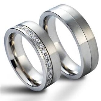 NSS1012 NSS1012 Snubní prsteny chirurgická ocel - pár