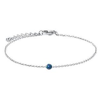 NBP74-OP01 Ocelový náramek s opálem - kulička 5 mm