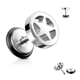 FP01009-ST Falešný piercing do ucha - hvězda