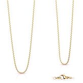 OPE1015-015-55 Zlacený ocelový řetízek, tl. 1,5 mm