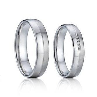 AN1011 AN1011 Snubní prsteny chirurgická ocel - pár