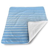 Deka pro miminko Světle modré pruhy: 80x100 cm