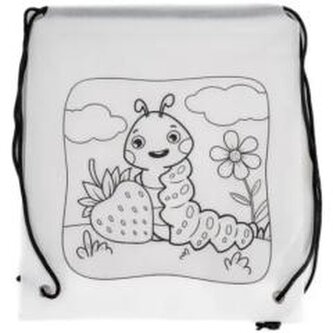 Worek szkolny do malowania Tinting gąsienica