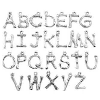 OK1490-R Ocelová komponenta - písmeno - iniciály - iniciála "R"