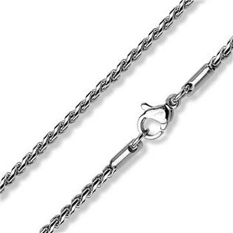 OPE1116-022-45 Ocelový řetízek, tl. 2,2 mm, délka 45 cm