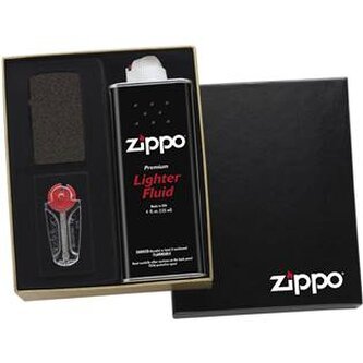 44008 ZIPPO dárková krabička s benzínem a kamínky
