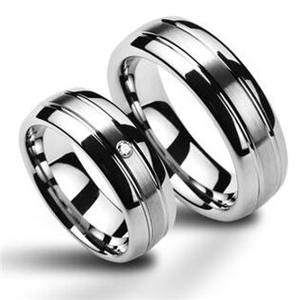 NWF1040-Zr NWF1040-Zr Wolframové snubní prsteny - pár