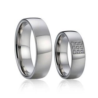 AN1016 AN1016 Snubní prsteny chirurgická ocel - pár