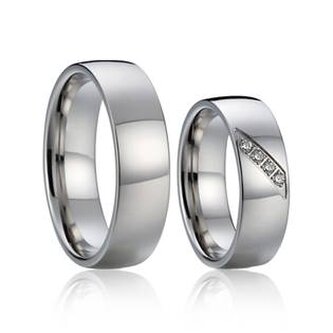 AN1017 AN1017 Snubní prsteny chirurgická ocel - pár