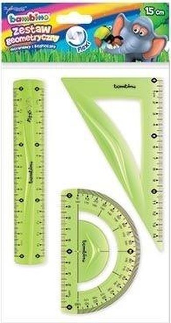 Zestaw geometryczny 3 elementy 15cm BAMBINO