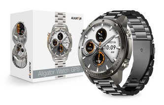 Chytré hodinky ALIGATOR Watch GPS, černé
