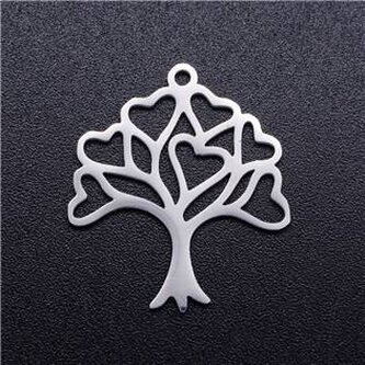 OK1331-ST Drobný ocelový přívěšek - strom života