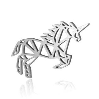 OPP1754-ST Ocelový přívěšek - jednorožec - zvířátka