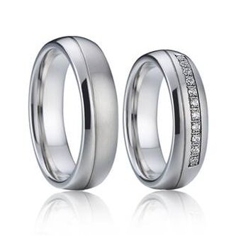 AN1001 AN1001 Snubní prsteny chirurgická ocel - pár